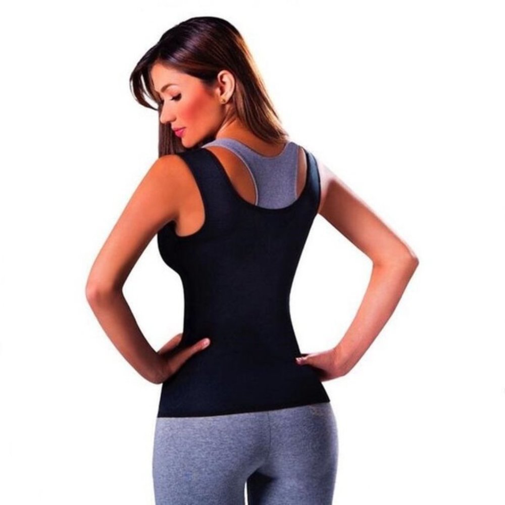 Neoprene Waist Trainer Sweat Vest Posture Corrector - Picture 4 of 7